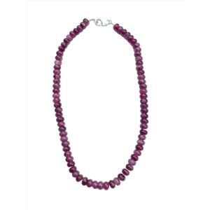 Rubellite Tourmaline Bead Necklace
